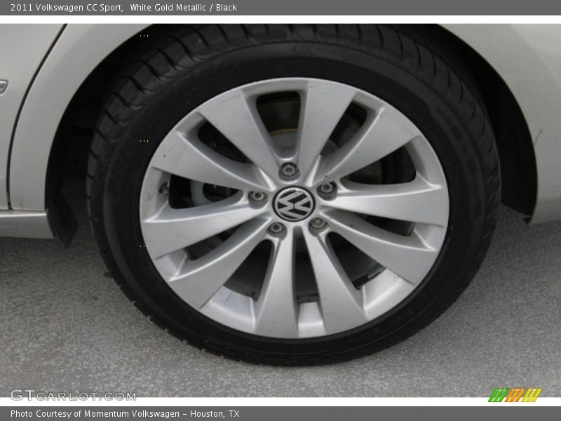 White Gold Metallic / Black 2011 Volkswagen CC Sport