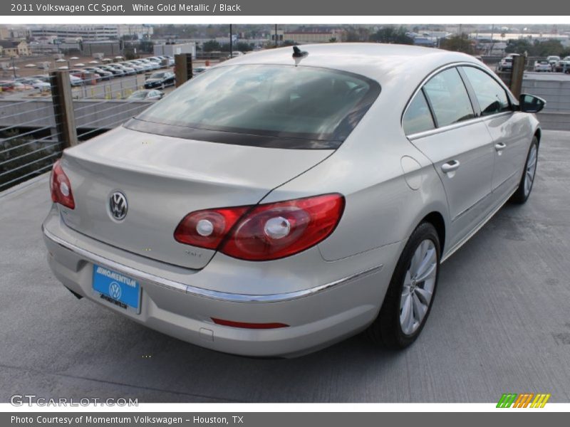 White Gold Metallic / Black 2011 Volkswagen CC Sport