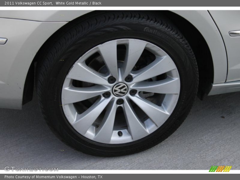 White Gold Metallic / Black 2011 Volkswagen CC Sport