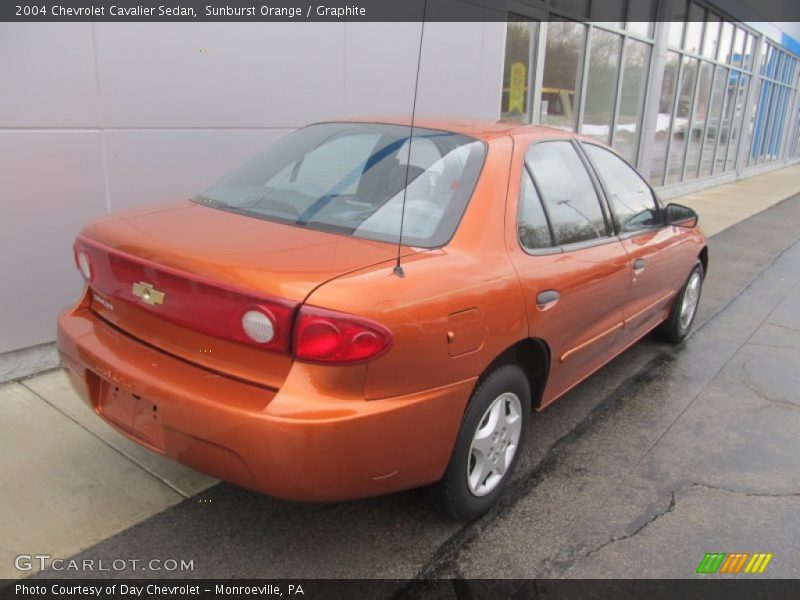 Sunburst Orange / Graphite 2004 Chevrolet Cavalier Sedan
