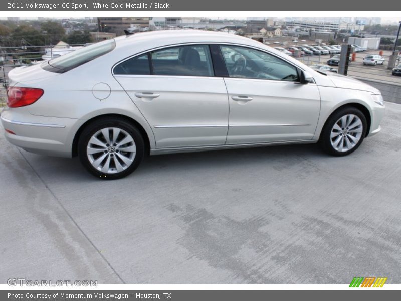 White Gold Metallic / Black 2011 Volkswagen CC Sport
