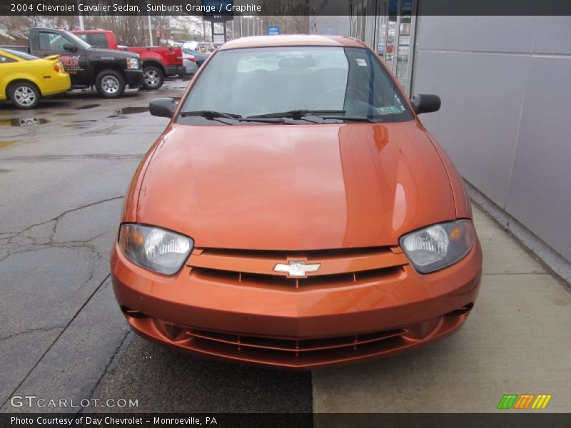 Sunburst Orange / Graphite 2004 Chevrolet Cavalier Sedan