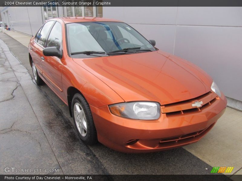 Sunburst Orange / Graphite 2004 Chevrolet Cavalier Sedan