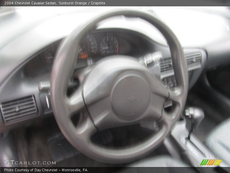 Sunburst Orange / Graphite 2004 Chevrolet Cavalier Sedan