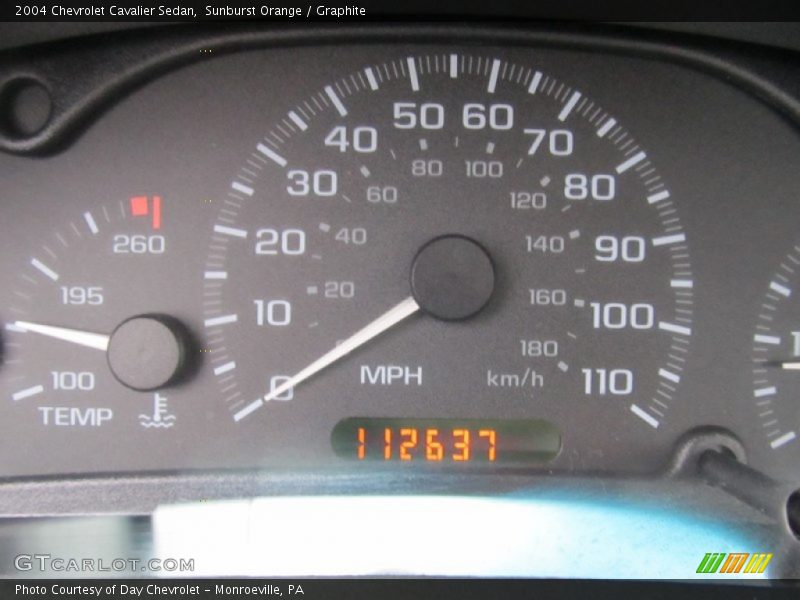 Sunburst Orange / Graphite 2004 Chevrolet Cavalier Sedan