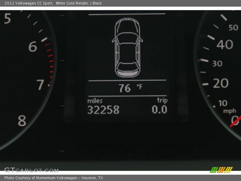 White Gold Metallic / Black 2011 Volkswagen CC Sport