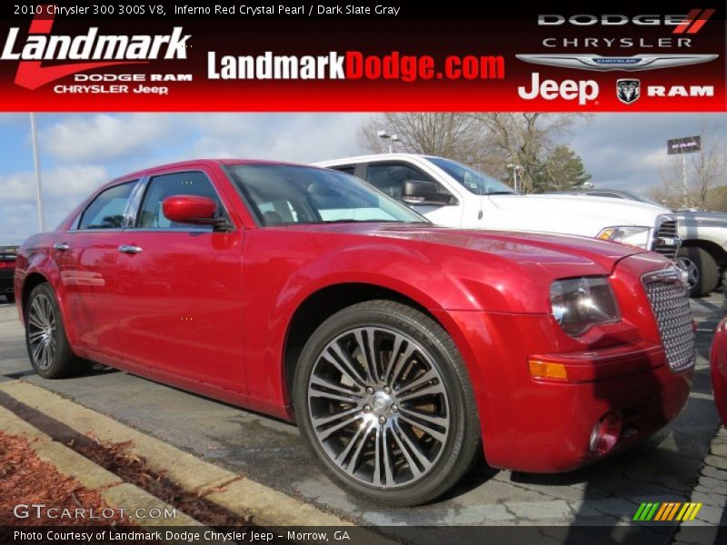 Inferno Red Crystal Pearl / Dark Slate Gray 2010 Chrysler 300 300S V8