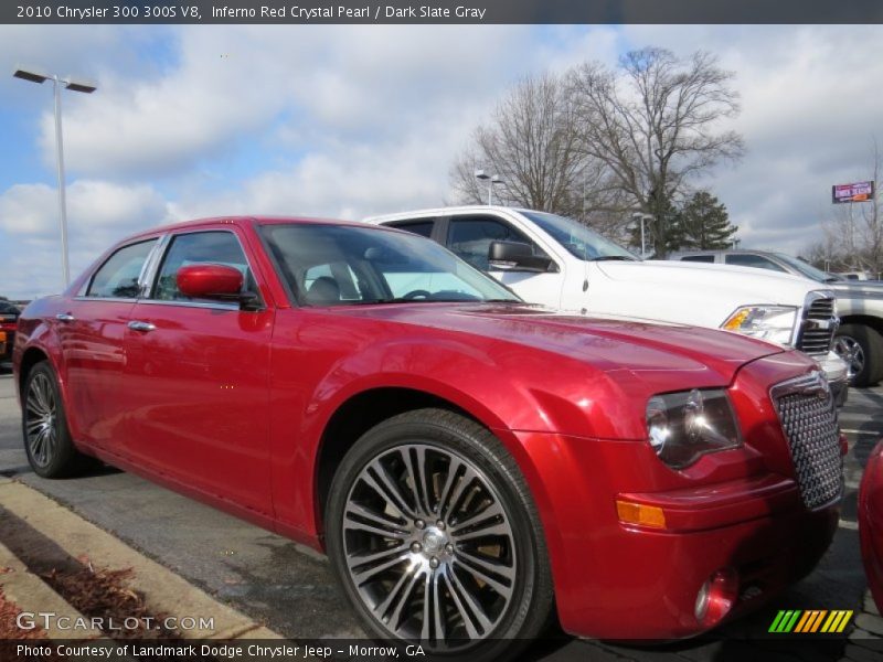 Inferno Red Crystal Pearl / Dark Slate Gray 2010 Chrysler 300 300S V8