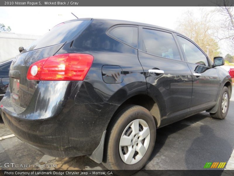 Wicked Black / Gray 2010 Nissan Rogue S