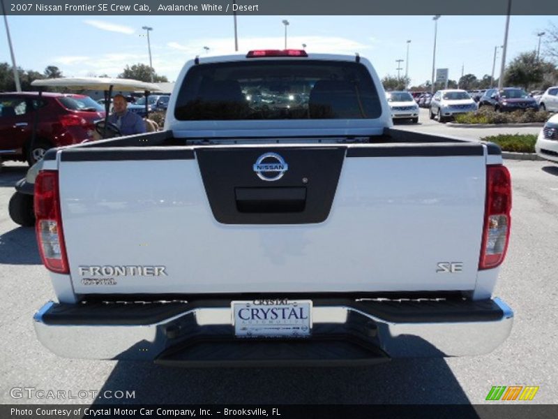 Avalanche White / Desert 2007 Nissan Frontier SE Crew Cab