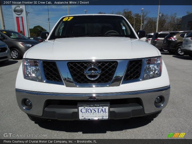 Avalanche White / Desert 2007 Nissan Frontier SE Crew Cab