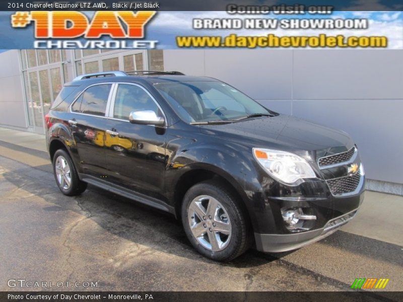 Black / Jet Black 2014 Chevrolet Equinox LTZ AWD