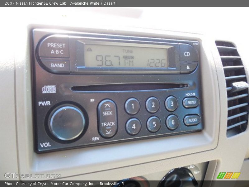Avalanche White / Desert 2007 Nissan Frontier SE Crew Cab