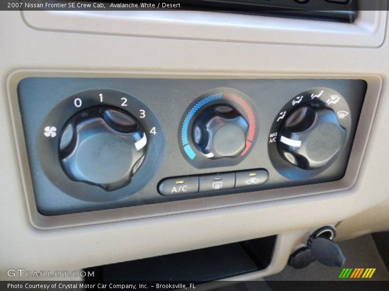 Avalanche White / Desert 2007 Nissan Frontier SE Crew Cab
