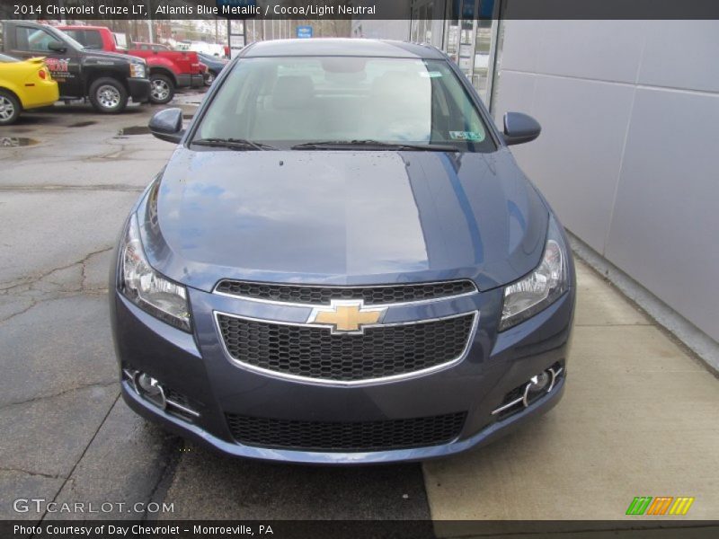 Atlantis Blue Metallic / Cocoa/Light Neutral 2014 Chevrolet Cruze LT
