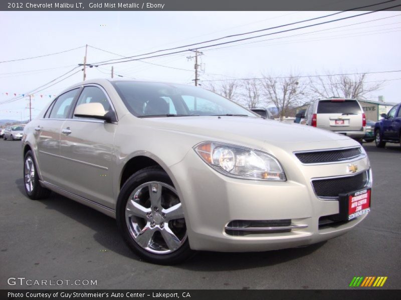 Gold Mist Metallic / Ebony 2012 Chevrolet Malibu LT