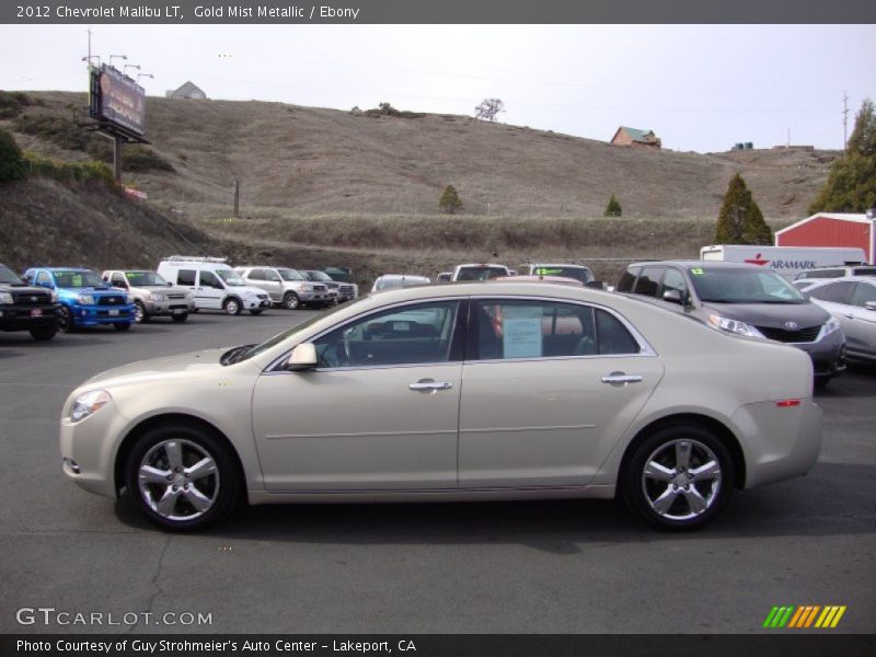 Gold Mist Metallic / Ebony 2012 Chevrolet Malibu LT