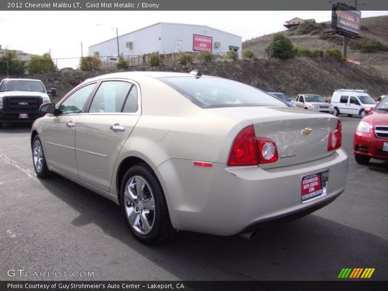 Gold Mist Metallic / Ebony 2012 Chevrolet Malibu LT