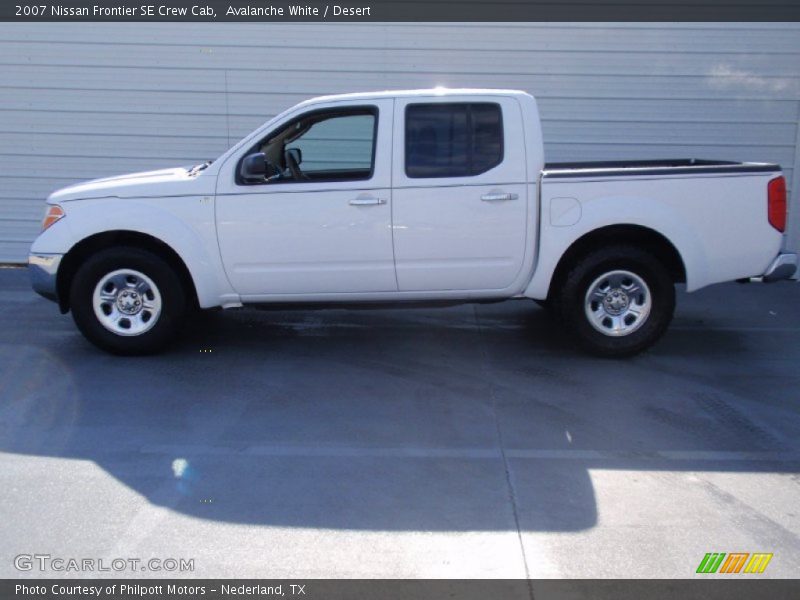 Avalanche White / Desert 2007 Nissan Frontier SE Crew Cab