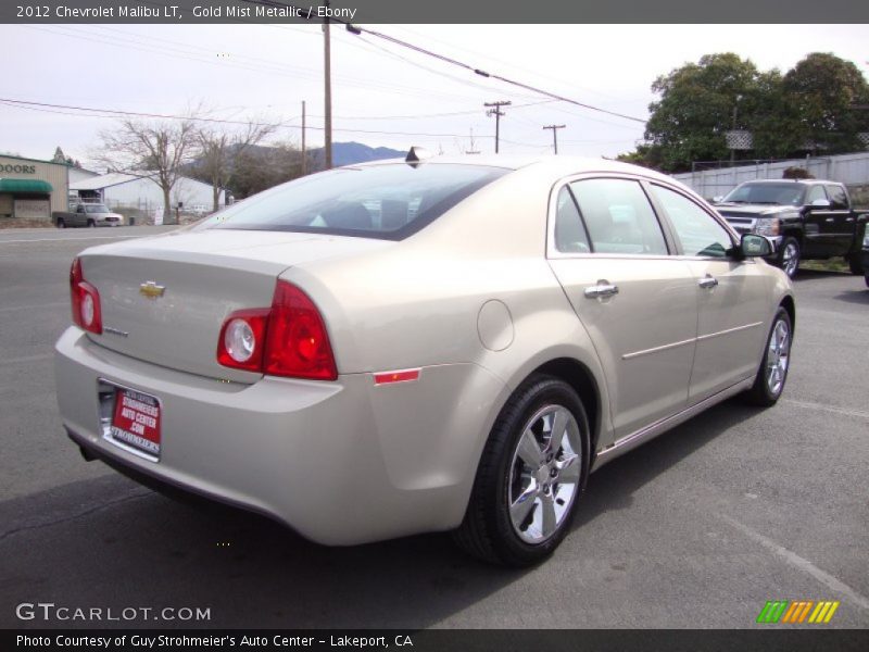 Gold Mist Metallic / Ebony 2012 Chevrolet Malibu LT
