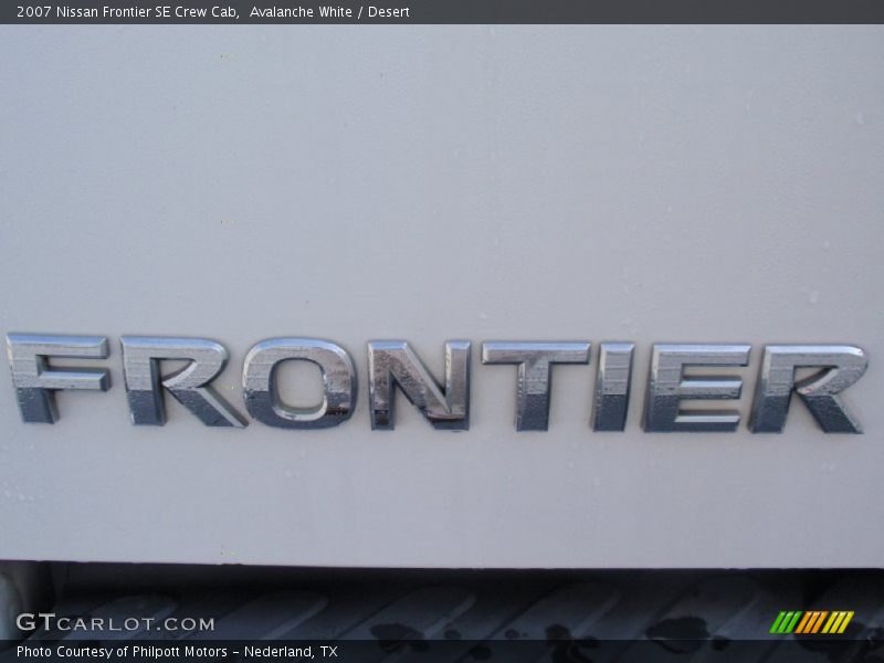 Avalanche White / Desert 2007 Nissan Frontier SE Crew Cab