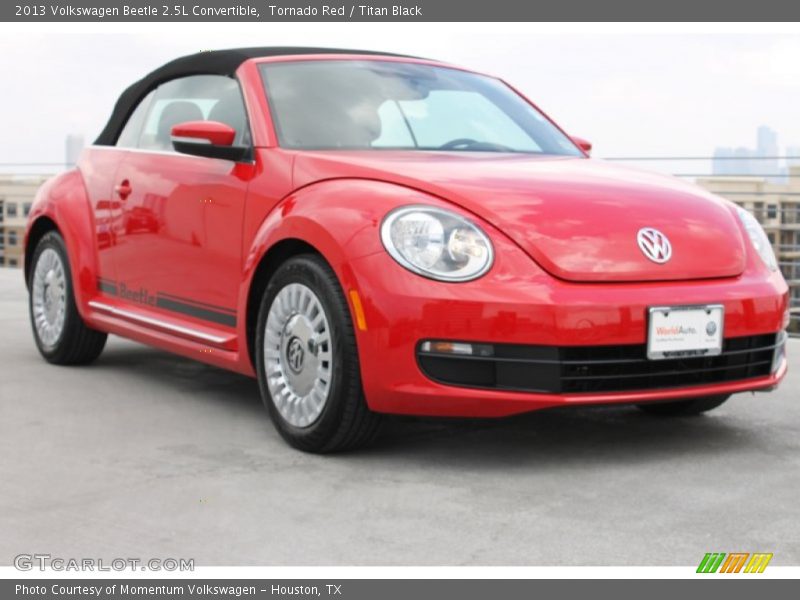 Tornado Red / Titan Black 2013 Volkswagen Beetle 2.5L Convertible
