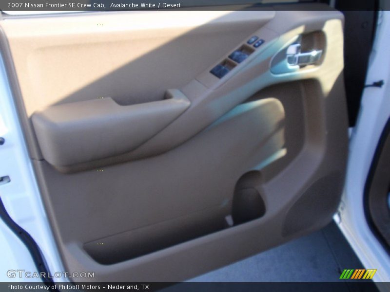 Avalanche White / Desert 2007 Nissan Frontier SE Crew Cab