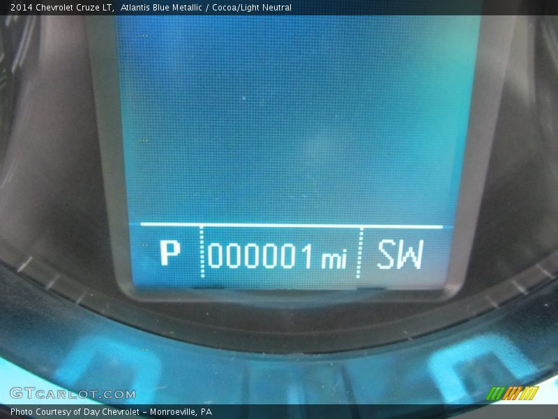 Atlantis Blue Metallic / Cocoa/Light Neutral 2014 Chevrolet Cruze LT