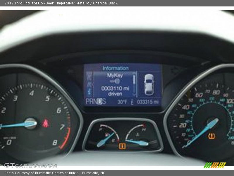Ingot Silver Metallic / Charcoal Black 2012 Ford Focus SEL 5-Door