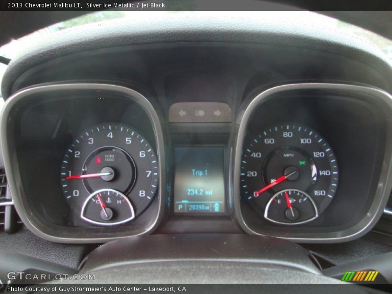 Silver Ice Metallic / Jet Black 2013 Chevrolet Malibu LT