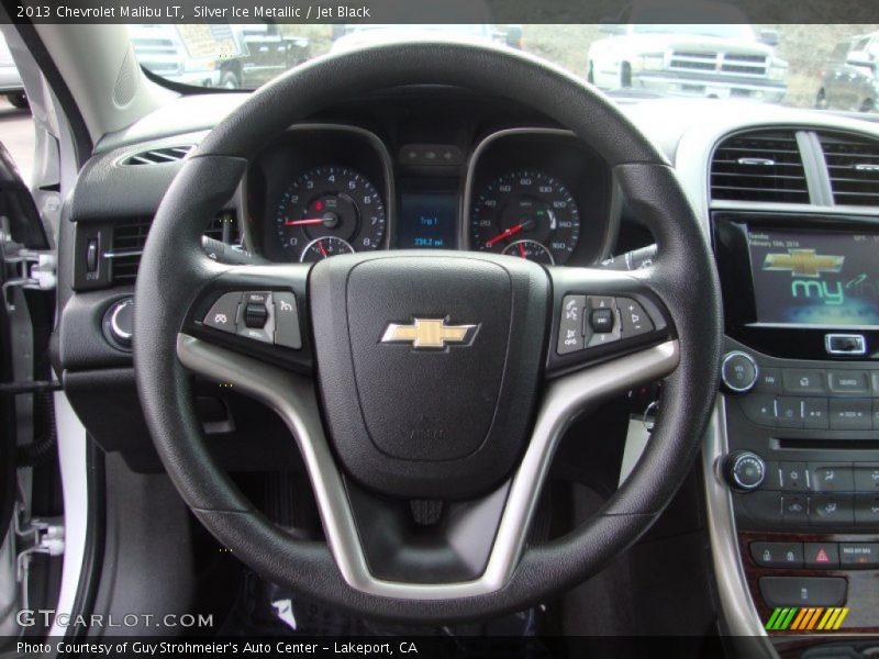 Silver Ice Metallic / Jet Black 2013 Chevrolet Malibu LT