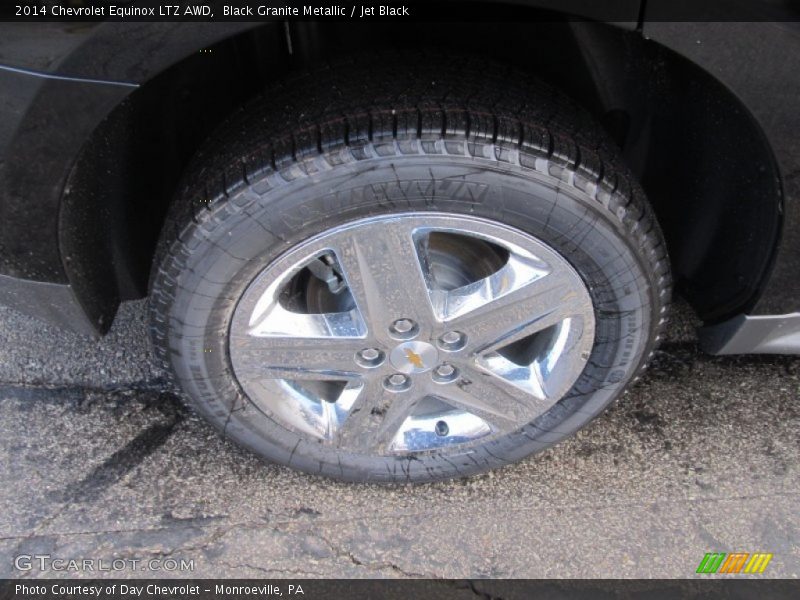 Black Granite Metallic / Jet Black 2014 Chevrolet Equinox LTZ AWD