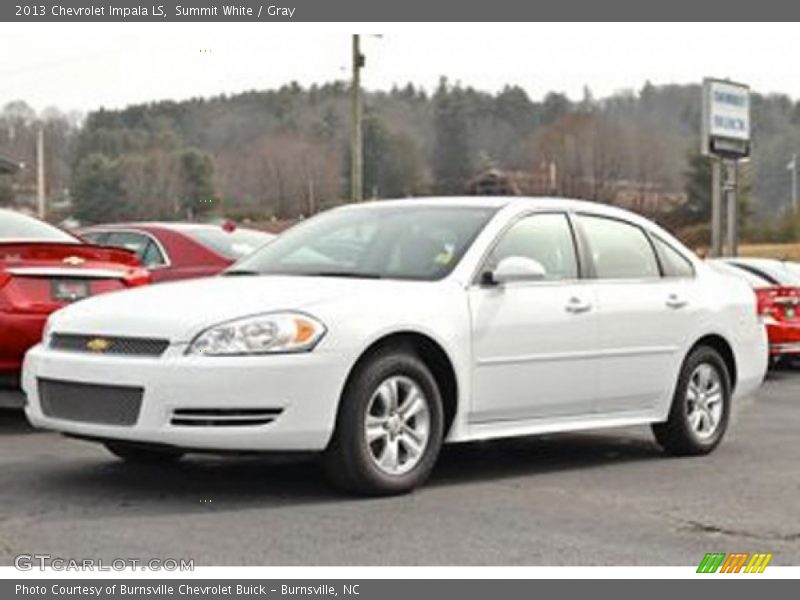 Summit White / Gray 2013 Chevrolet Impala LS
