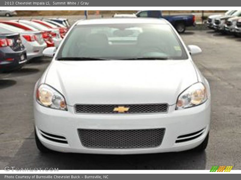 Summit White / Gray 2013 Chevrolet Impala LS