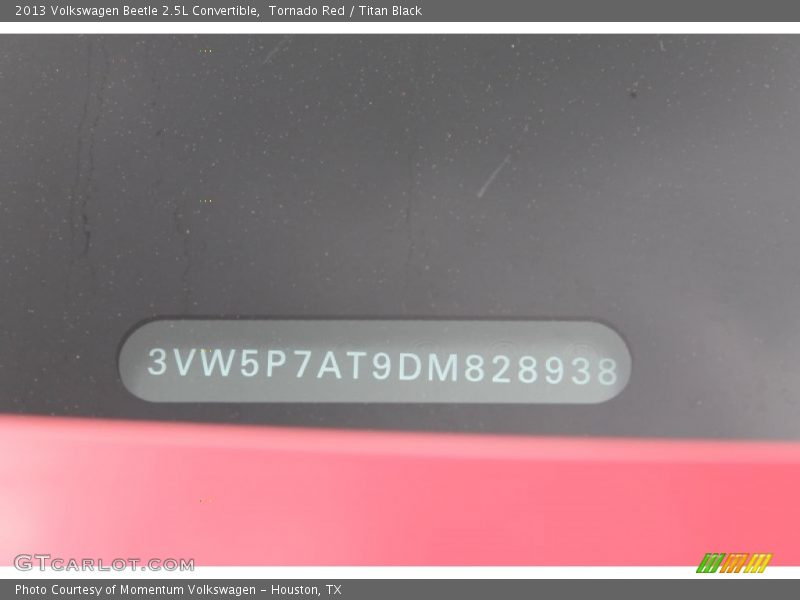 Tornado Red / Titan Black 2013 Volkswagen Beetle 2.5L Convertible