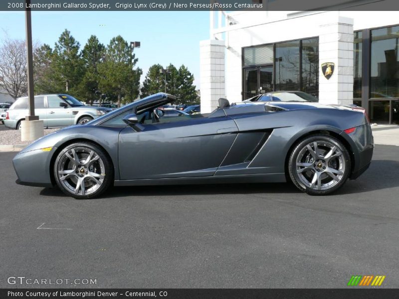 Grigio Lynx (Grey) / Nero Perseus/Rosso Centaurus 2008 Lamborghini Gallardo Spyder
