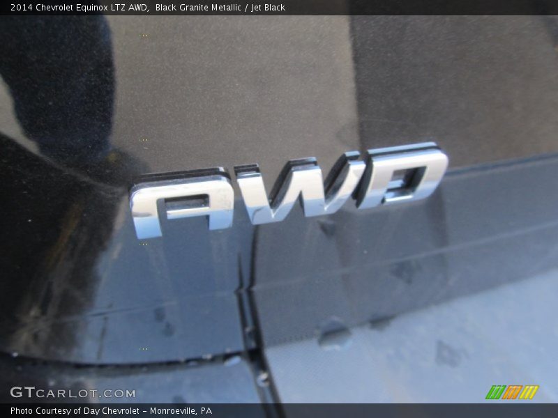 Black Granite Metallic / Jet Black 2014 Chevrolet Equinox LTZ AWD