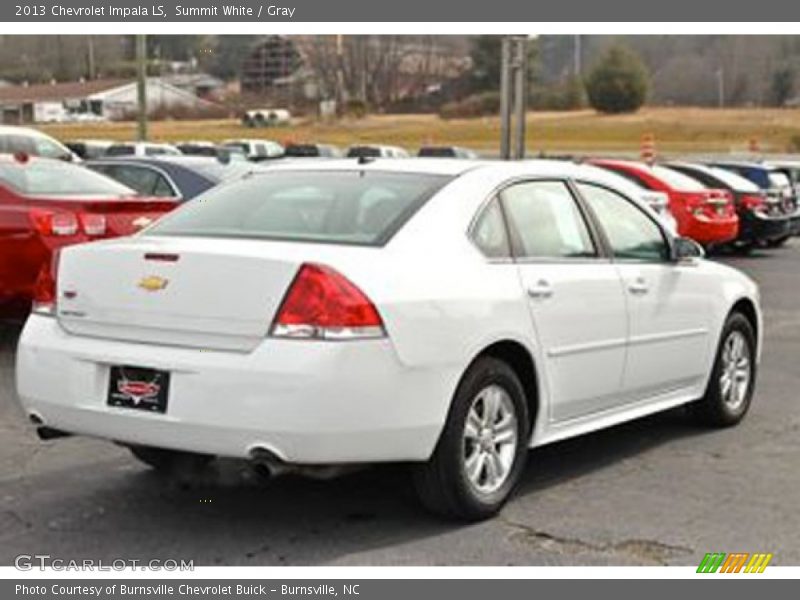 Summit White / Gray 2013 Chevrolet Impala LS