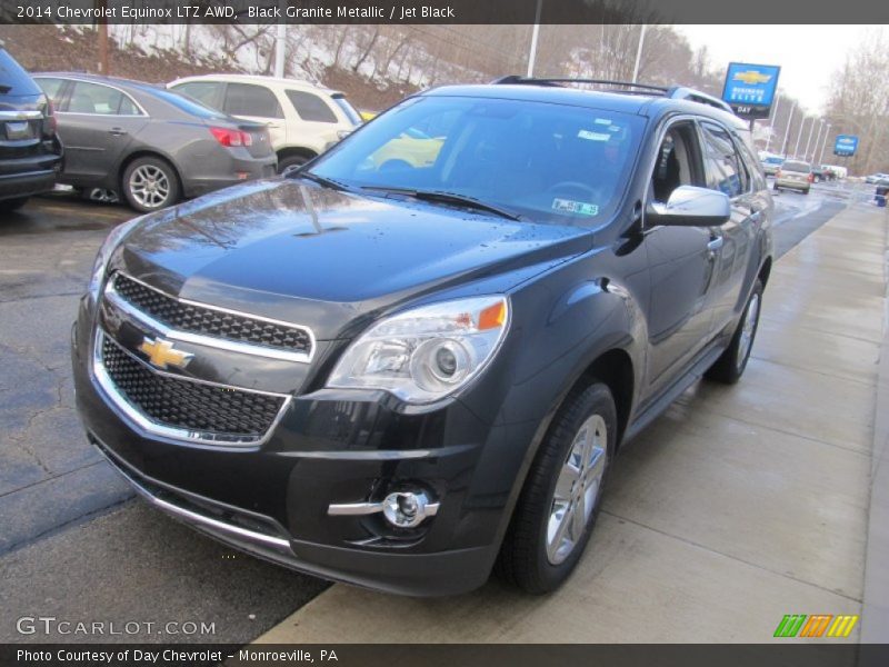 Black Granite Metallic / Jet Black 2014 Chevrolet Equinox LTZ AWD