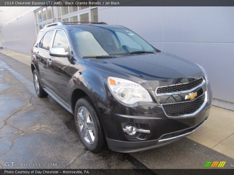 Black Granite Metallic / Jet Black 2014 Chevrolet Equinox LTZ AWD