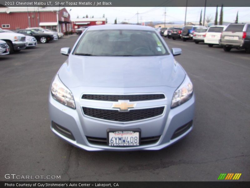Silver Topaz Metallic / Jet Black 2013 Chevrolet Malibu LT