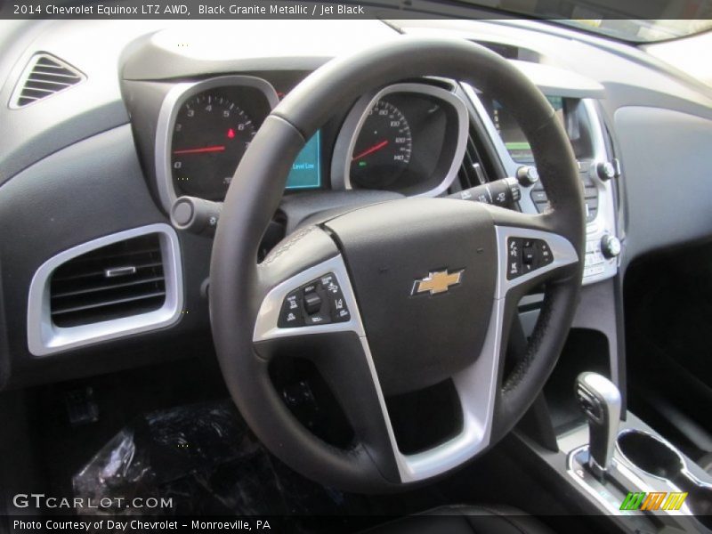 Black Granite Metallic / Jet Black 2014 Chevrolet Equinox LTZ AWD