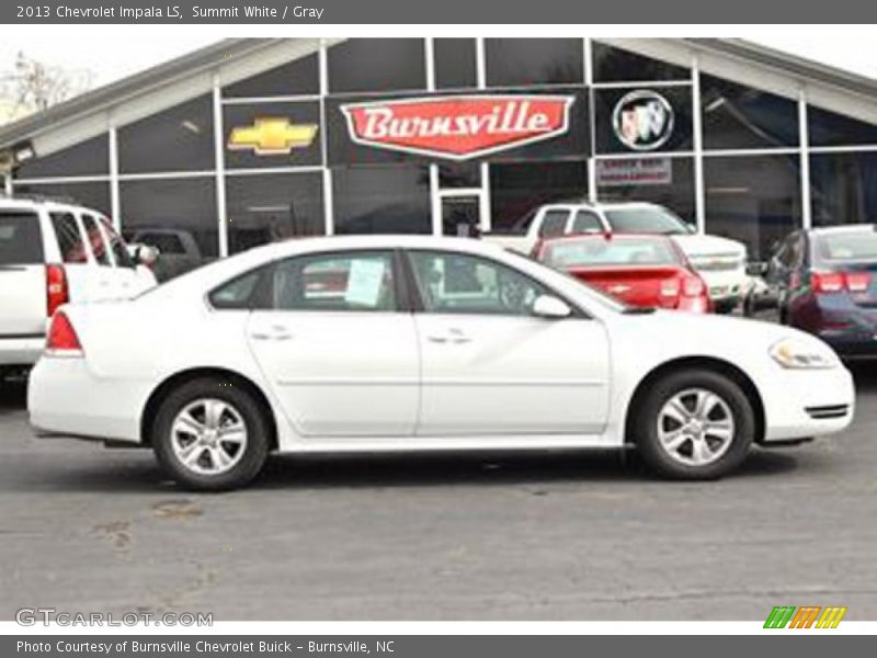 Summit White / Gray 2013 Chevrolet Impala LS