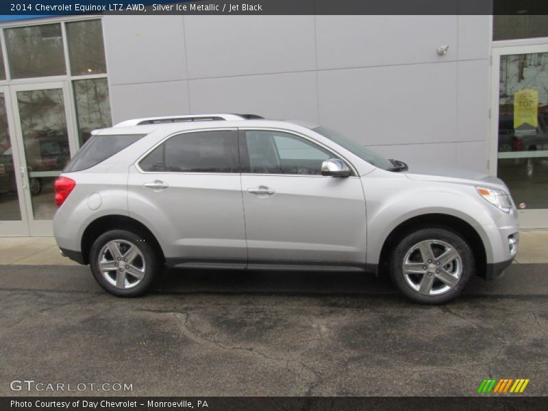 Silver Ice Metallic / Jet Black 2014 Chevrolet Equinox LTZ AWD