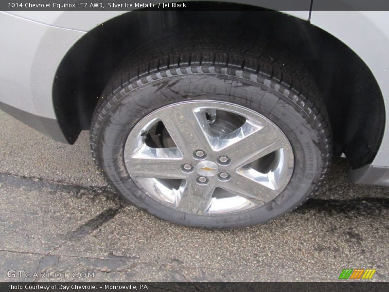 Silver Ice Metallic / Jet Black 2014 Chevrolet Equinox LTZ AWD