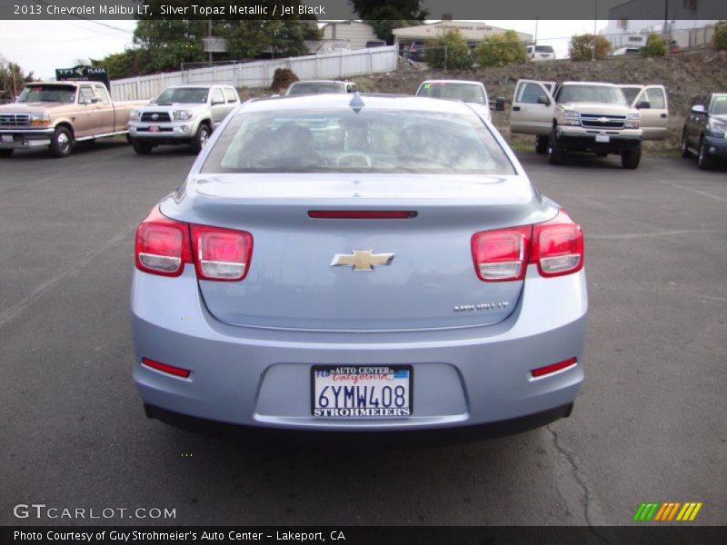 Silver Topaz Metallic / Jet Black 2013 Chevrolet Malibu LT