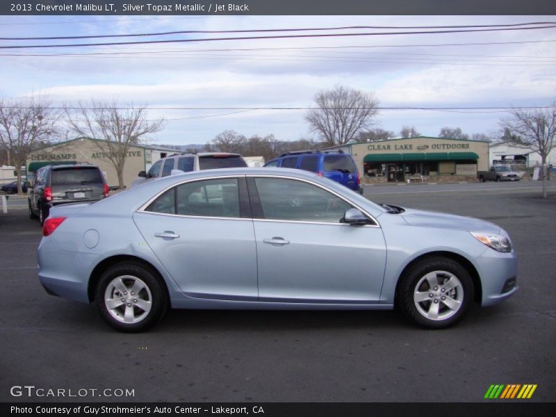 Silver Topaz Metallic / Jet Black 2013 Chevrolet Malibu LT