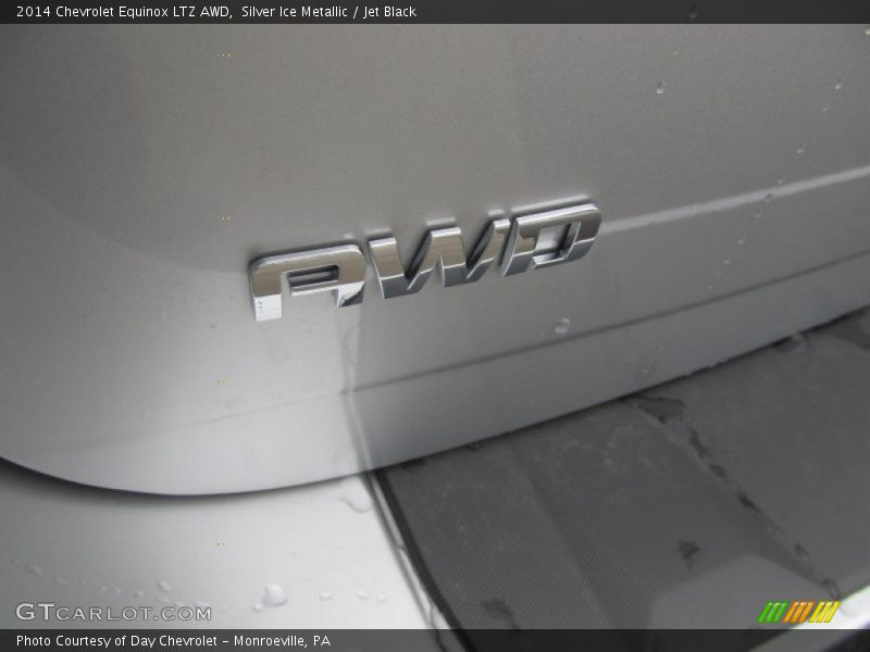 Silver Ice Metallic / Jet Black 2014 Chevrolet Equinox LTZ AWD