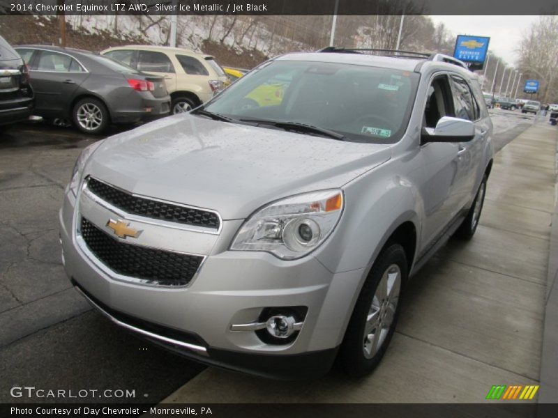 Silver Ice Metallic / Jet Black 2014 Chevrolet Equinox LTZ AWD