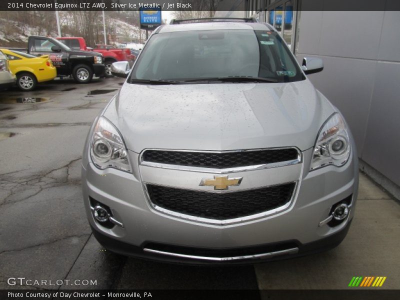 Silver Ice Metallic / Jet Black 2014 Chevrolet Equinox LTZ AWD